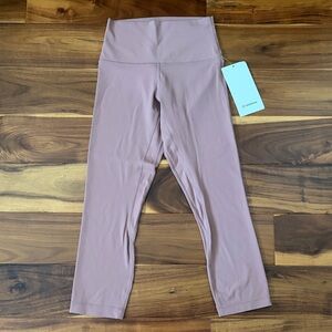 lululemon athletica Align HR Crop 21” in Mauve Pink size 4 NWT